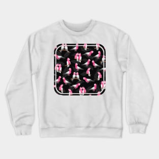 Pink galah cockatoo pattern Crewneck Sweatshirt